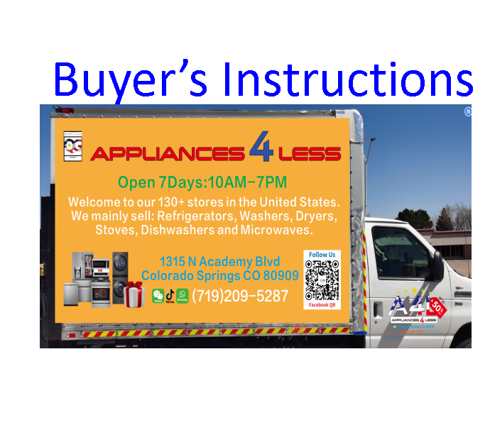 Buyer's Instructions